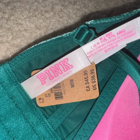 Victoria's Secret Velvet Teal Tank Top - Picture 3 of 4